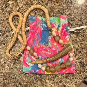 Antler Beadwork Necklace